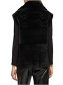 Жилет без рукавов Gorski из овечьего меха с рельефным узором, с молнией и карманами, подкладка из полиэстера 11020277
