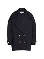 Loewe Pebble Wool-Cashmere Blend Peacoat 11009088