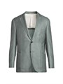 Однобортный пиджак из смеси шерсти и шелка Corneliani с двумя пуговицами и карманами, Италия 11025334