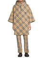 Плащ с капюшоном EKD Check от Burberry из полиэстера с фурнитурой и фирменной клеткой, Италия 11025806