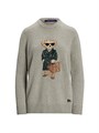 COLLECTION Ralph Lauren Кашемировый свитер с длинным рукавом и логотипом медведя Polo, 100% кашемир, коллекция Ralph Lauren 11015622
