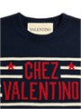Свитер из 100% шерсти Valentino Garavani с вышивкой Chez Valentino, регулярный фасон 11014995