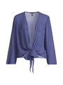 Eileen Fisher Sheer Silk Georgette Wrap Jacket 11030568