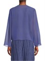 Eileen Fisher Sheer Silk Georgette Wrap Jacket 11030568