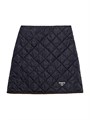 Легкая мини-юбка Prada Re-Nylon с объемной отделкой и металлическим логотипом 11020886