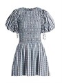Мини-платье в клетку с оборками от Damson Madder, 100% хлопок 10042854