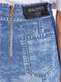 Леггинсы Trompe L',oeil Denim с логотипом Balmain и молнией, 76% вискоза, изготовлены во Франции 11025706