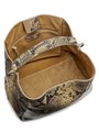 Dries Van Noten Сумка-ведро из итальянской кожи с тиснением под змеиную кожу, с ручкой и съемным ремнем 11030853