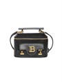 Balmain Кожаная ванити-сумка B-Buzz с ручкой и съемным ремешком, произведена в Италии 11022469