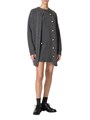 Платье-свитер из шерсти Valentino Garavani с карманами на кнопках, 100% шерсть, производство Италия 11019316
