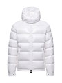 Мужская блестящая нейлоновая куртка-пуховик Moncler Maya с съёмным капюшоном и утеплителем из гусиного пуха 11020621