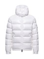 Мужская блестящая нейлоновая куртка-пуховик Moncler Maya с съёмным капюшоном и утеплителем из гусиного пуха 11020621