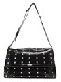 McQueen Большая стеганая кожаная сумка с гвоздиками 50 см x 30 см x 15 см с регулируемым ремнем 11023748