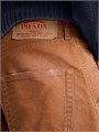 Брюки из молескина Prada с классической посадкой и необработанным краем, 100% хлопок 11019890