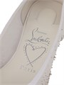 Christian Louboutin Балетки Sweetie Jane из креп-сатина с кристаллами, произведенные в Италии 11009645
