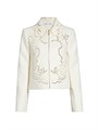 Oscar de la Renta Floral Tweed Cut-Out Jacket 11026503
