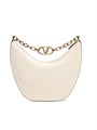 Valentino Garavani Сумка-хобо из зернистой телячьей кожи с цепочкой и металлическим элементом VLogo, размер 32,5х34,5х11 см 11013001