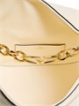 Valentino Garavani Сумка-хобо из зернистой телячьей кожи с цепочкой и металлическим элементом VLogo, размер 32,5х34,5х11 см 11013001