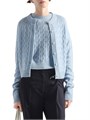 Кардиган Re-Cashmere от Prada с классическим узором ',косичка',, 100% кашемир, Италия 11026328