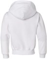 Молодежное белое флисовое худи Jerzees с карманом и прочными строчками, размер XL 10022447