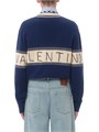 Свитер Valentino Garavani из шерсти и хлопка с жаккардовым узором, обычная посадка 11014982