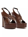 Кожаные сандалии Schutz с платформой 150 мм и открытым носком Blake 10043420
