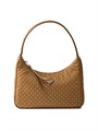 Prada Мини-сумка хобо из Re-Nylon с металлическими заклепками, размер 22 см x 17 см x 6 см 11030252