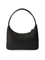Prada Мини-сумка хобо из Re-Nylon с металлическими заклепками, размер 22 см x 17 см x 6 см 11030252