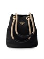 Prada Маленькая сумка-бакет Mariner из переработанного нейлона с шнурковыми ручками и карманом на молнии 11030218