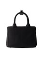 Prada Мини-сумка из хлопкового канваса с ручками и внутренними карманами, 22 см (Ш) x 15 см (В) x 13 см (Г) 11030775