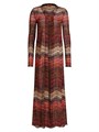 Длинный кардиган Missoni с металлическим зигзагообразным узором, из 80% вискозы, Италия 11020631