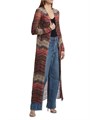 Длинный кардиган Missoni с металлическим зигзагообразным узором, из 80% вискозы, Италия 11020631