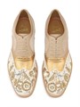 Christian Louboutin Итальянские оксфорды Education Esquisse Florale с вышивкой из ламе и нубука 11009862