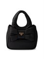 Prada Мини-сумка из переработанного нейлона с бантом, 3 отделения, съемный ремешок из наппы 11030182