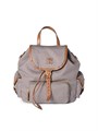 Miu Miu Рюкзак из холщовой ткани и кожи с кожаной ручкой, многочисленными карманами и отделкой из 100% хлопка 11014603