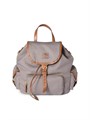 Miu Miu Рюкзак из холщовой ткани и кожи с кожаной ручкой, многочисленными карманами и отделкой из 100% хлопка 11014603