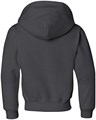 Удобное молодежное худи с капюшоном Jerzees 50/50, сочетание полиэстера и хлопка, серый цвет 10022434