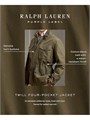 Утилитарная хлопковая куртка из твила Ralph Lauren с четырьмя карманами и шерстяной подкладкой, Италия 11023313