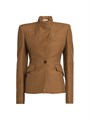 McQueen Stand Collar Wool-Mohair Jacket 11011475