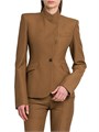 McQueen Stand Collar Wool-Mohair Jacket 11011475