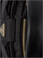 Prada Мини-сумка из Re-Nylon и наппы с большим бантом, размер 22х13х7 см, с регулируемым ремнем 11030983