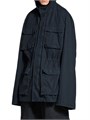 Пуховик Uniform Parka Balenciaga из хлопкового рипстопа с капюшоном и вышивкой на груди 11008660