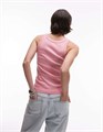 Майка ARKET светло-розового цвета из ребристого джерси с круглым вырезом и спинкой-гонщиком 10041144