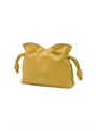 Loewe Кожаный клатч мини Flamenco из мягкой кожи с съемным плечевым ремешком и завязкой 11013688