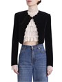 Chloe Cotton Velvet Crop Jacket 11025778