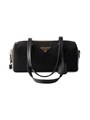 Prada Средняя сумка с ручкой из Re-Nylon и кожи, 28 см, 100% переработанный нейлон и телячья кожа 11030211