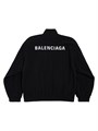 Куртка Balenciaga из флиса с высоким воротником и длинными рукавами на молнии 11008650