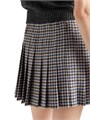Мини-юбка из шерсти с клетчатым рисунком Prada, мини-силуэт, металлическая брошь, 100% шерстяная овечья шерсть, произведено в Италии 11025259