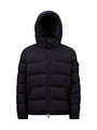 Moncler Классическая утепленная шерстяная куртка Montgenevre с капюшоном и пуховым наполнителем из фланели 11015759