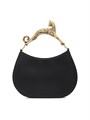 Lanvin Кожаная сумка Hobo Cat с авторской ручкой в виде кошки, размер 10.2',', x 7.6',', x 2.7',', 11012690